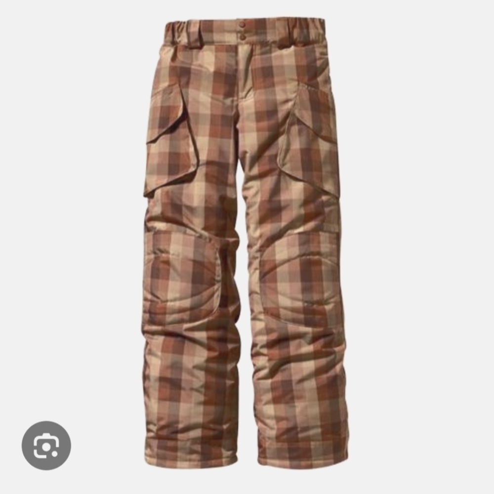 Patagonia Cargo Insulated pants,Youth Kids Plaid Snow Pants